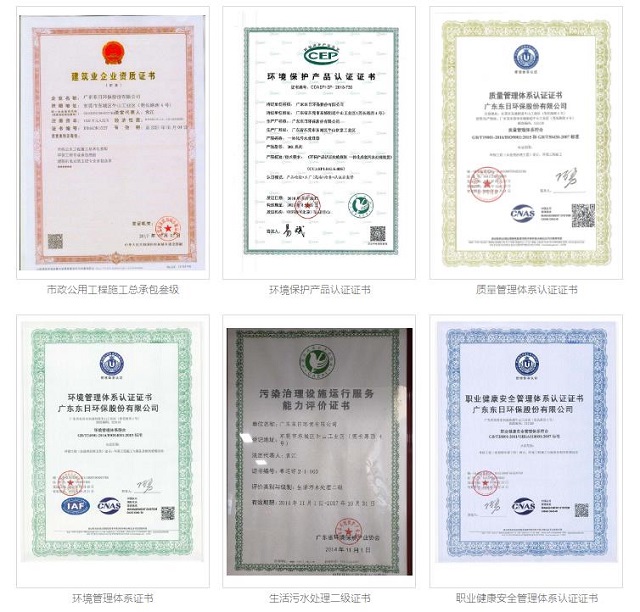 广东东日环保部分资质及专利证书 (4)